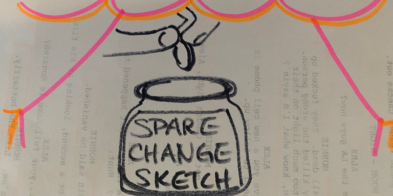 Spare Change Sketch Comedy Logo